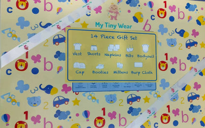 My Tiny Wear Full Sleeves New Born Baby Gift Set - Greyish Blue - Distacart