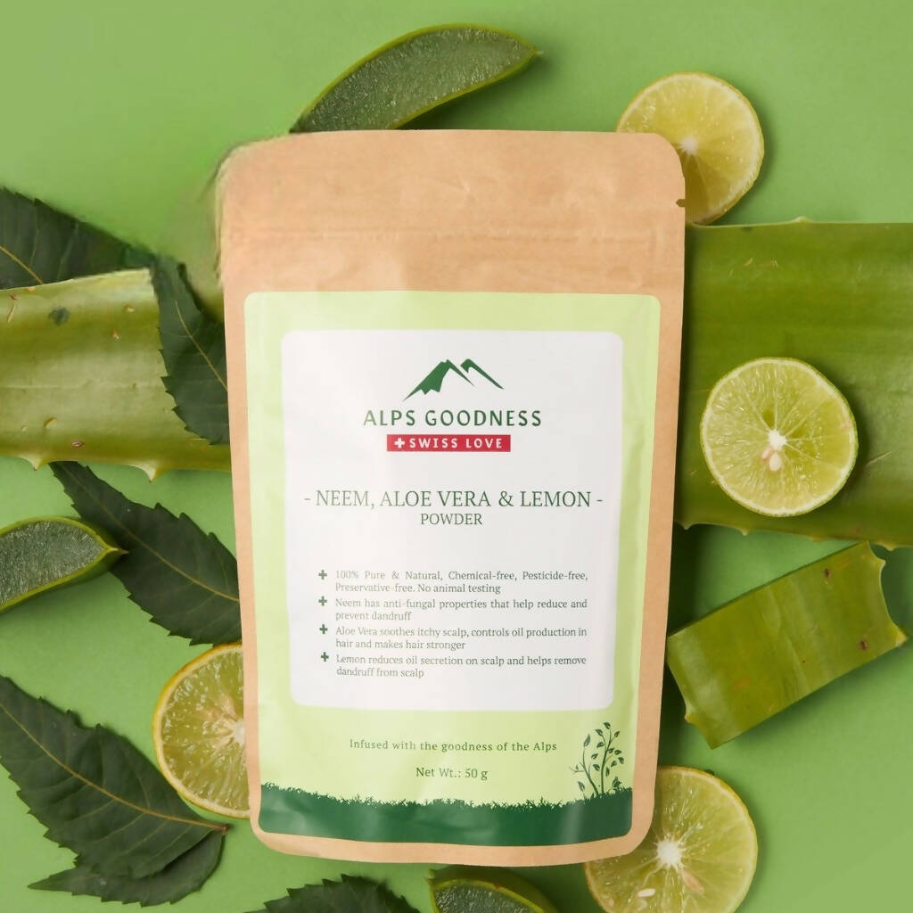 Alps Goodness Neem, Aloe Vera & Lemon Powder - Distacart