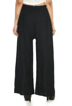 Thumbnail for Mominos Fashion Moeza Reyon Cotton Black Chikan Work Palazzo