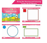 Thumbnail for Rising Star Kids Learning Drawing, Colouring & Art Activity Book for Nursery Set of 2| Learn To Colour| Paper Folding Activity Book| Ages 3-4 Years - Distacart
