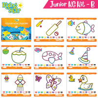 Thumbnail for Rising Star Preschool Learning Junior KG Kit B| Alphabet Letters Writing| Numbers| General Knowledge| Rhymes & Stories| Worksheets & Assessment Book - Distacart