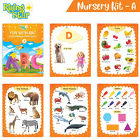 Thumbnail for Rising Star Preschool Learning Nursery Kit A| General Knowledge| Know Your Alphabet| Numbers| Rhymes & Stories| Worksheets & Assessment Book - Distacart