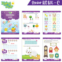 Thumbnail for Rising Star Preschool Learning Senior KG Kit C| Cursive Writing Alphabet Letters| General Knowledge| Rhymes & Stories| Worksheets & Assessment Sheet - Distacart