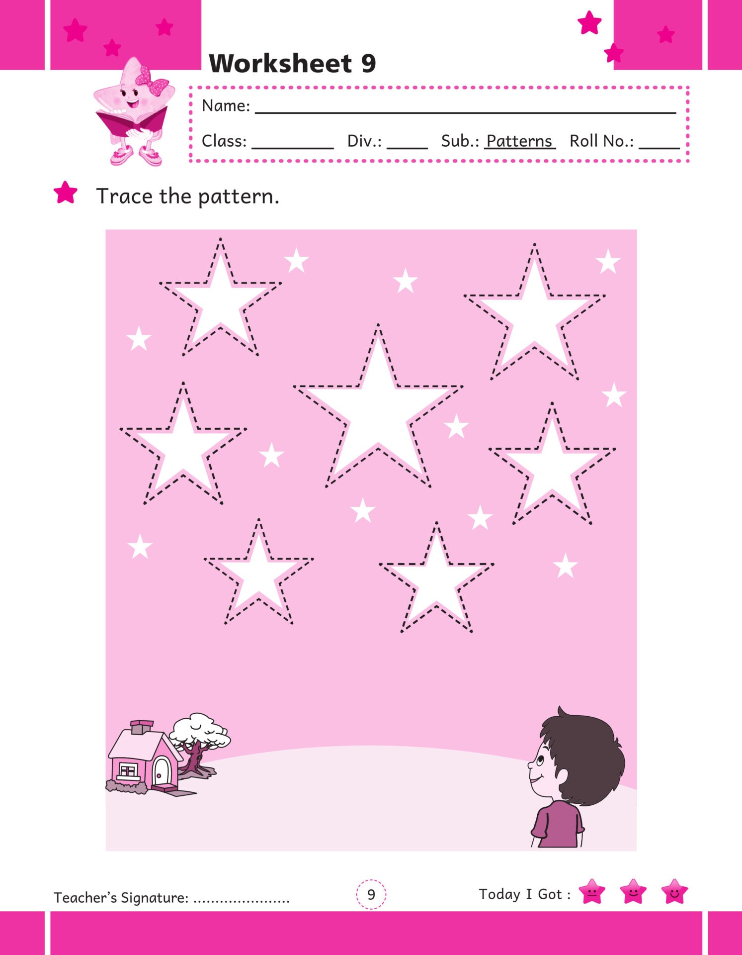 Rising Star Preschool Fun Learning Worksheets And Assessment Books Set of 3 Ages 3-6 Years |Printable Worksheets for Kindergarten| - Distacart