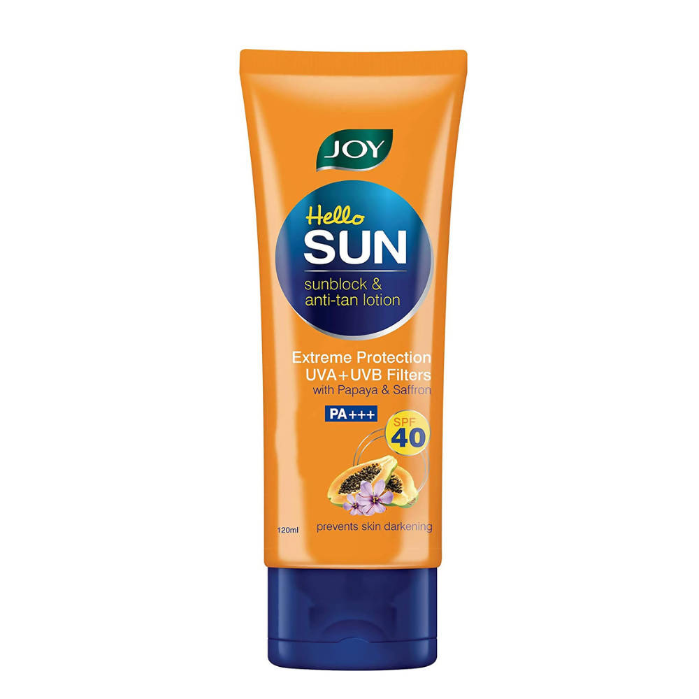 Joy Hello Sun Sunblock & Anti Tan Lotion SPF 40 PA+++ - Distacart