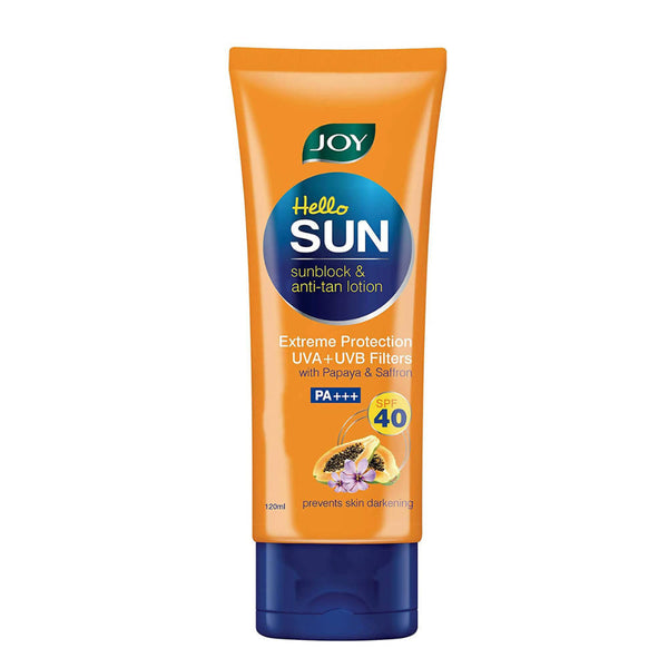 Joy Hello Sun Sunblock & Anti Tan Lotion SPF 40 PA+++ - Distacart