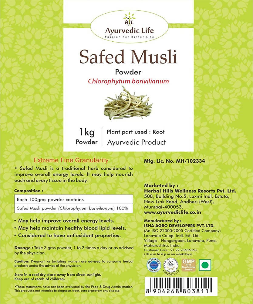 Ayurvedic Life Safed Musli Powder