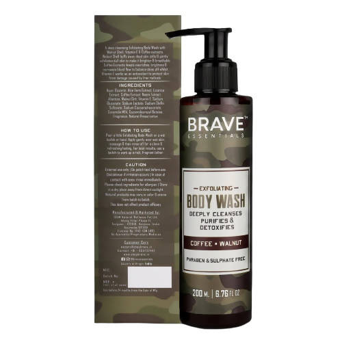 Brave Essentials Exfoliating Body Wash - Distacart