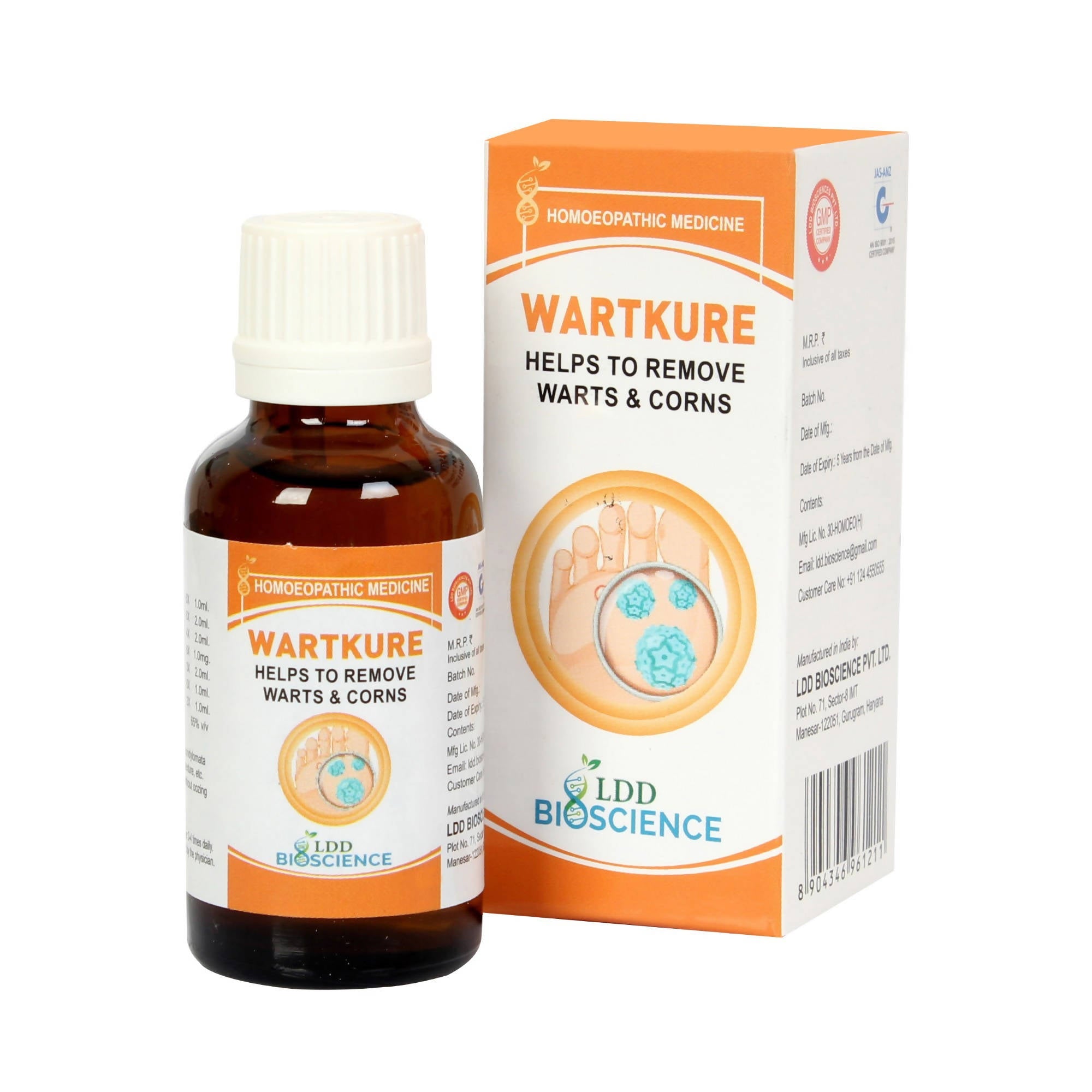 LDD Bioscience Homeopathy Wartkure Drops