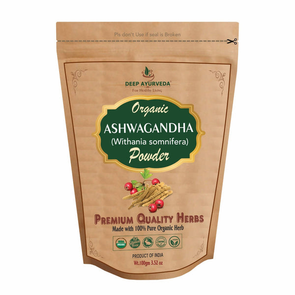 Deep Ayurveda Organic Ashwagandha Powder - Distacart