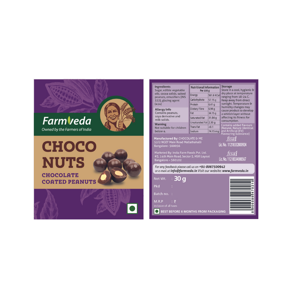 Farmveda Chocolates-Choconuts - Distacart
