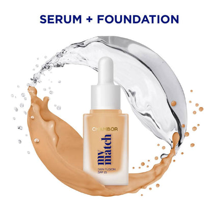 Chambor My Match SPF 15 Skin Fusion Serum Foundation - 02 Neutral Cool - Distacart