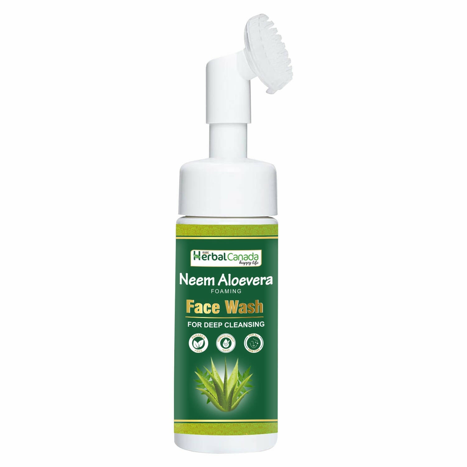 Herbal Canada Neem Aloe Vera Foaming Face Wash - Distacart