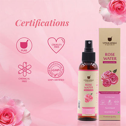 Upakarma Ayurveda Rose Water - Distacart