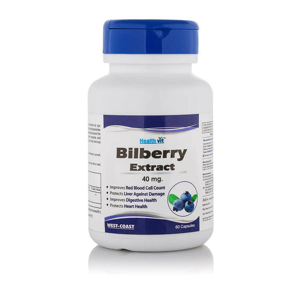Healthvit Bilberry Extract Capsules - Distacart