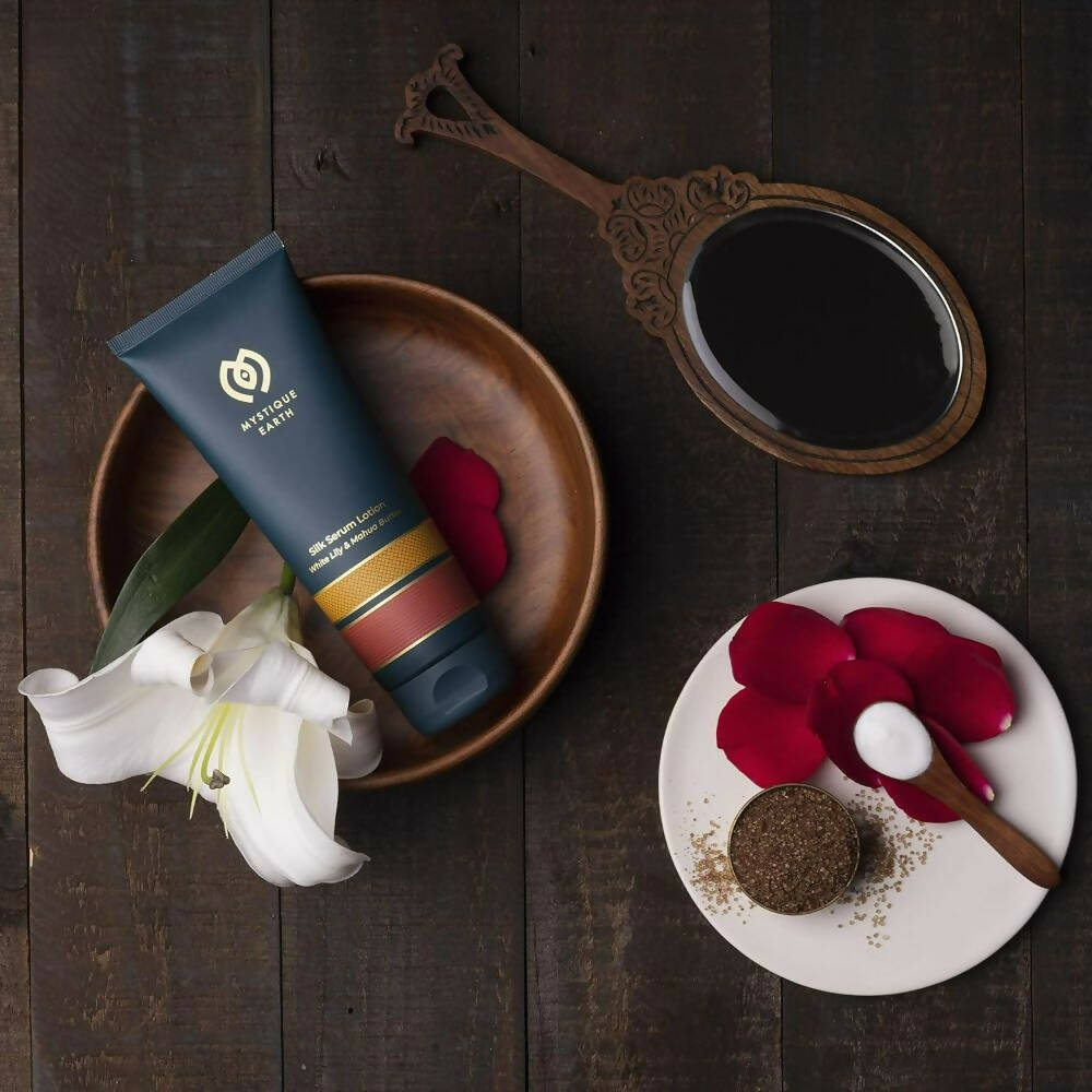 Mystique Earth Silk Serum Body Lotion - Distacart