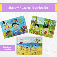 Thumbnail for Matoyi Jigsaw Puzzles For Kids: Set of 3 Puzzles - Distacart