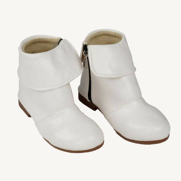 Tiny Bugs Girls Anckle Lenght Boots -White - Distacart