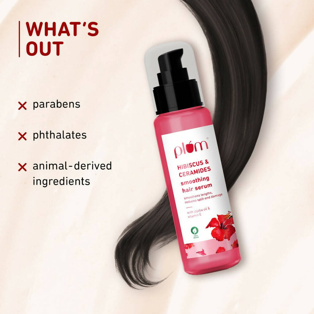 Plum Hibiscus & Ceramides Smoothing Hair Serum - Distacart