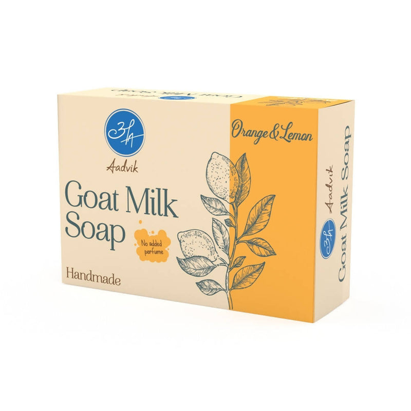Aadvik Goat Milk Soap - Orange &amp; Lemon - Distacart