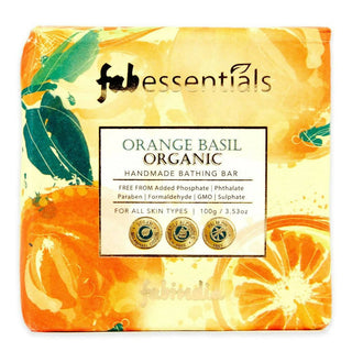 Fabessentials Orange Basil Organic Handmade Bathing Bar - Distacart