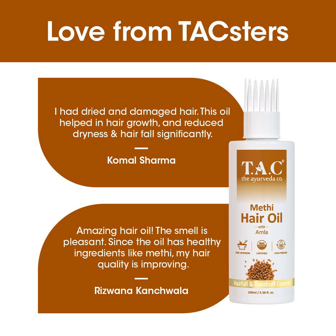 TAC - The Ayurveda Co. Methi Hair Oil - Distacart