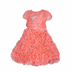Asmaani Baby Girls Gajri Tissue Net Knee Length Frock ( AS-DRESS_22151) - Distacart