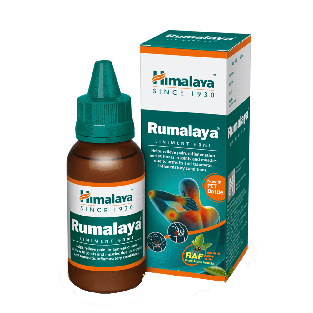 Himalaya Herbals Rumalaya Liniment Liquid (60 ml) - Distacart