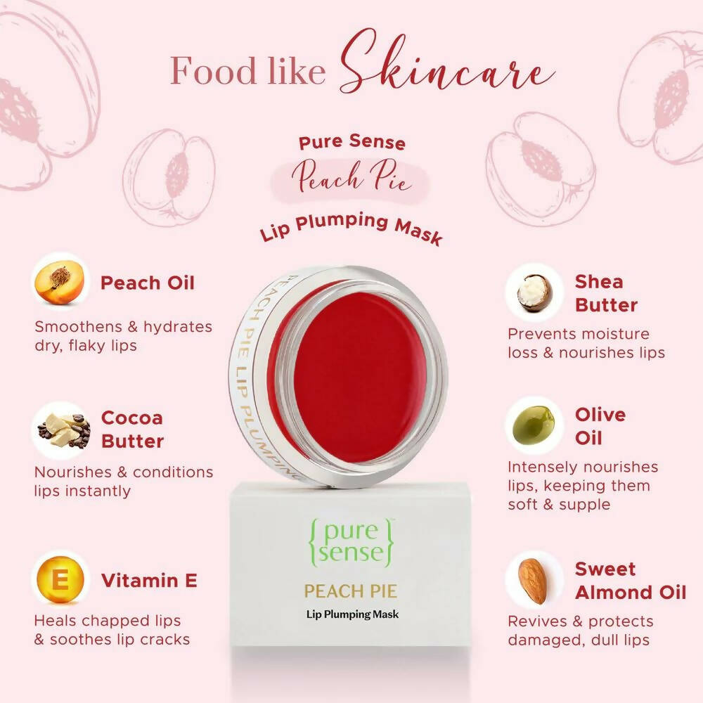 PureSense Peach Pie Lip Plumping Mask - Distacart