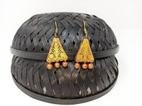 Thumbnail for Terracotta Boho Ear Hangings-Copper Gold