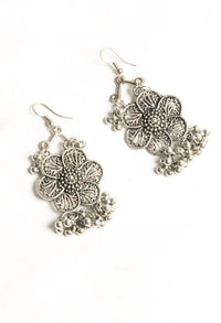 Thumbnail for Tehzeeb Creations Oxidised Silver Colour Beautiful Necklace And Earrings