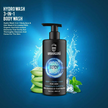 Urbanguru Hydro Body Wash 3 in 1 For Men - Distacart