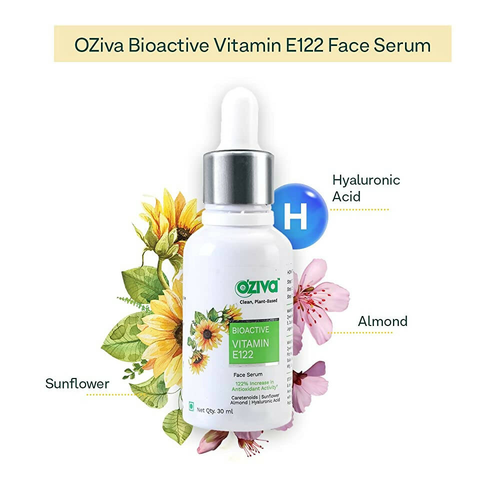OZiva Bioactive Vitamin E122 Face Serum - Distacart