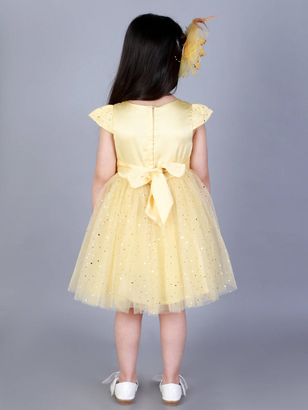Lil Drama Girls Party Dress - Yellow - Distacart
