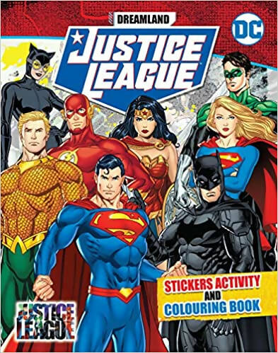 Dreamland Justice League Stickers Activity and Colouring Book - Distacart