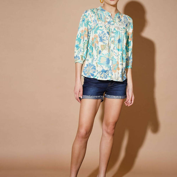 Myshka Women Multi Floral Tops - Distacart