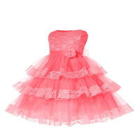 Thumbnail for Asmaani Baby Girl's Beige Colour Satin A-Line Maxi Full Length Dress (AS-DRESS_22113) - Distacart
