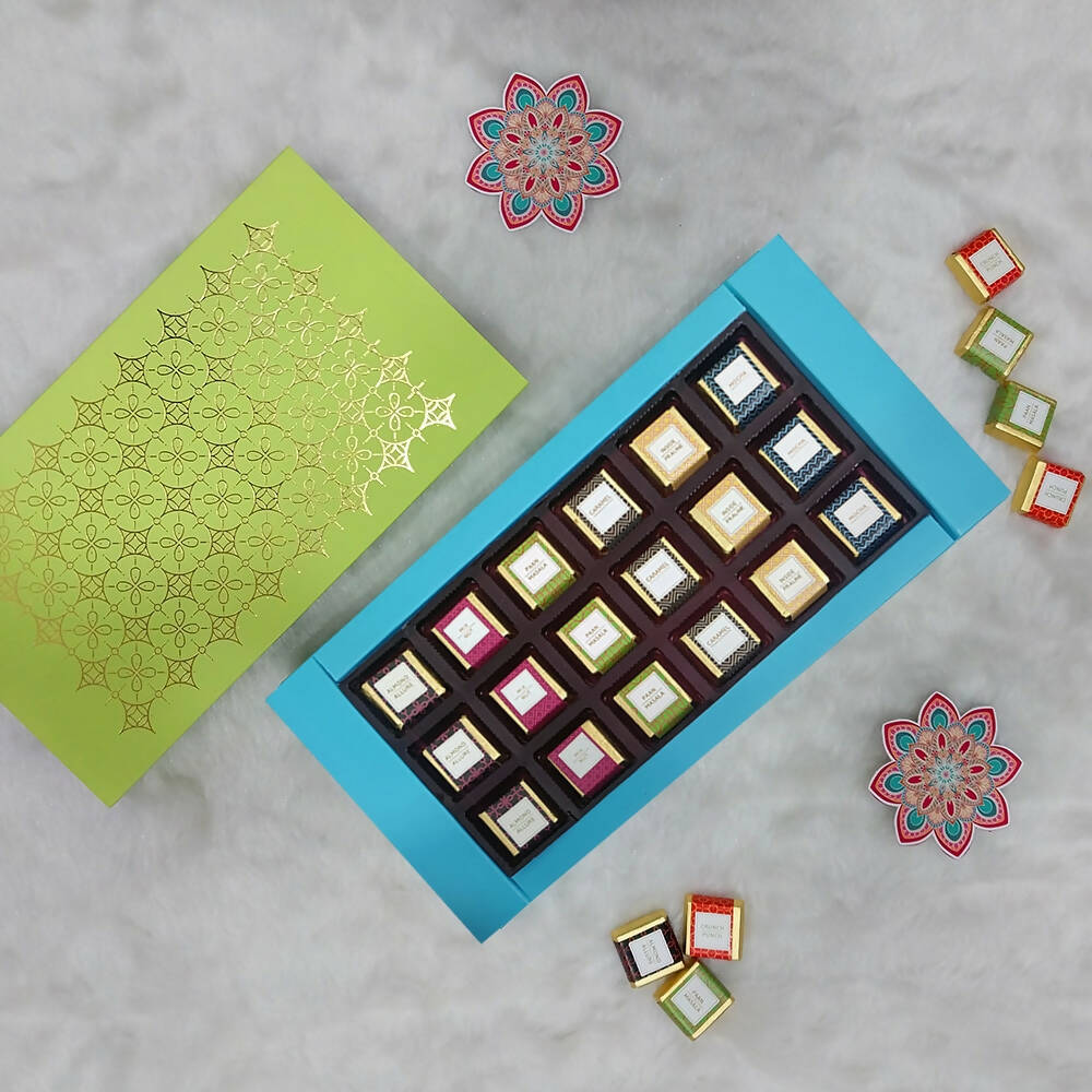 Dibha Ruchoks Assorted Chocolate Gift Pack (18 Assorted Chocolates) - Distacart