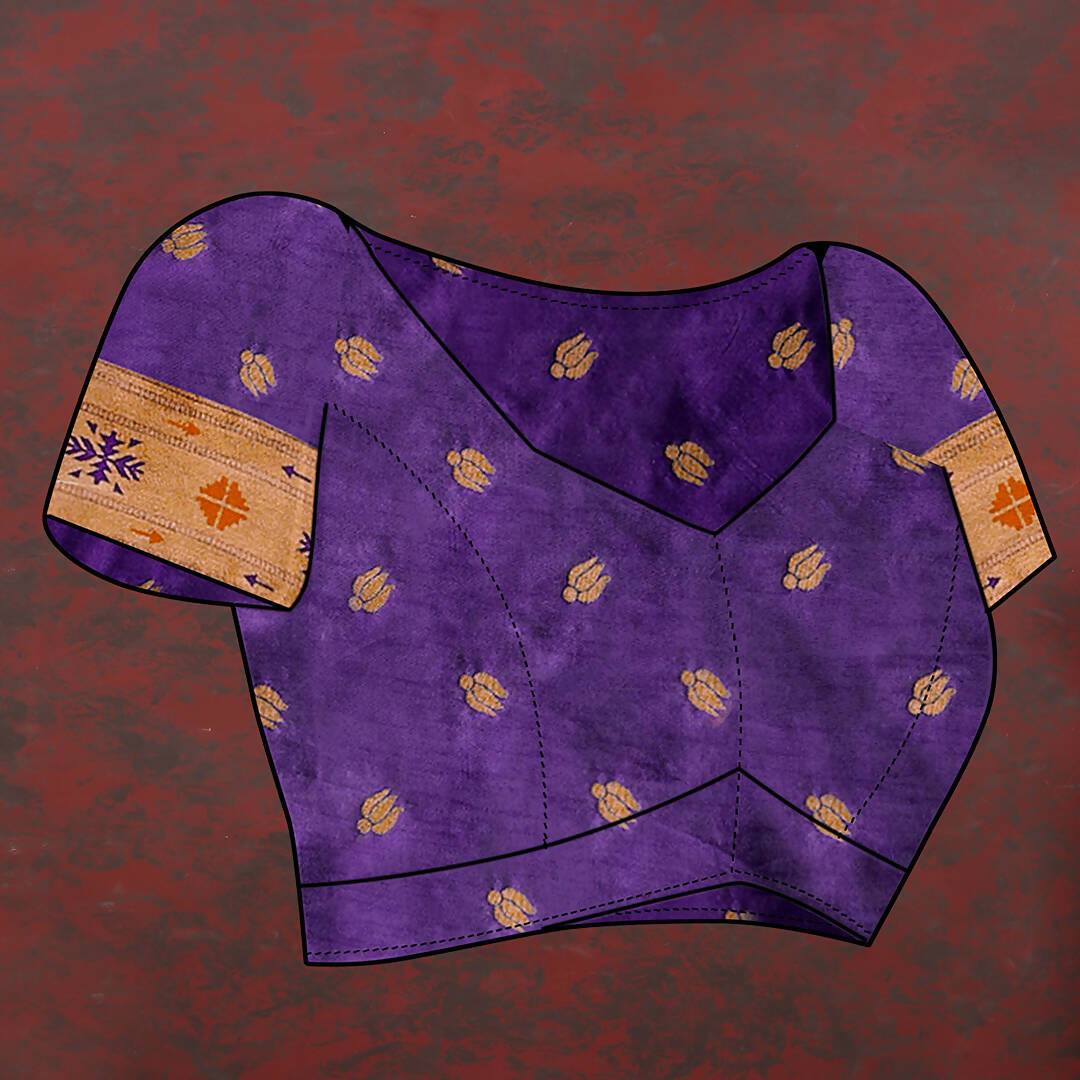 Lorenvalley Fashion Purple Soft Paithani Silk Woven Design Copper Zari Meenakari Weaving Saree - Distacart