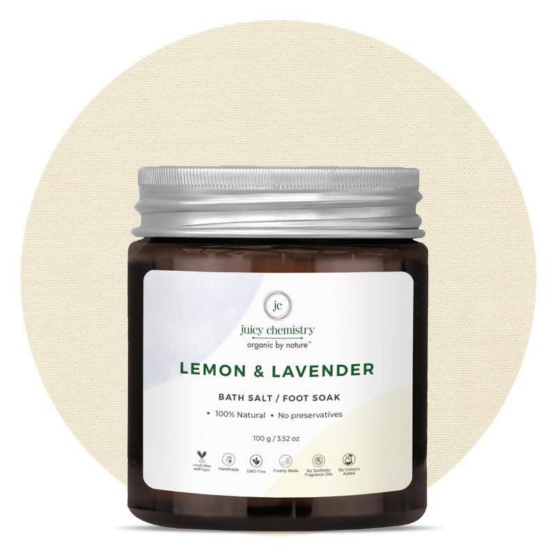 Juicy Chemistry Lemon & Lavender Bath Salt / Foot Soak - Distacart