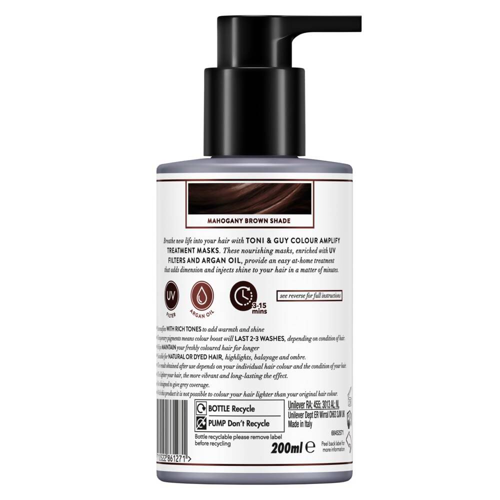 Toni&Guy Colour Amplify Hair Mask - Mahogany Brown - Distacart