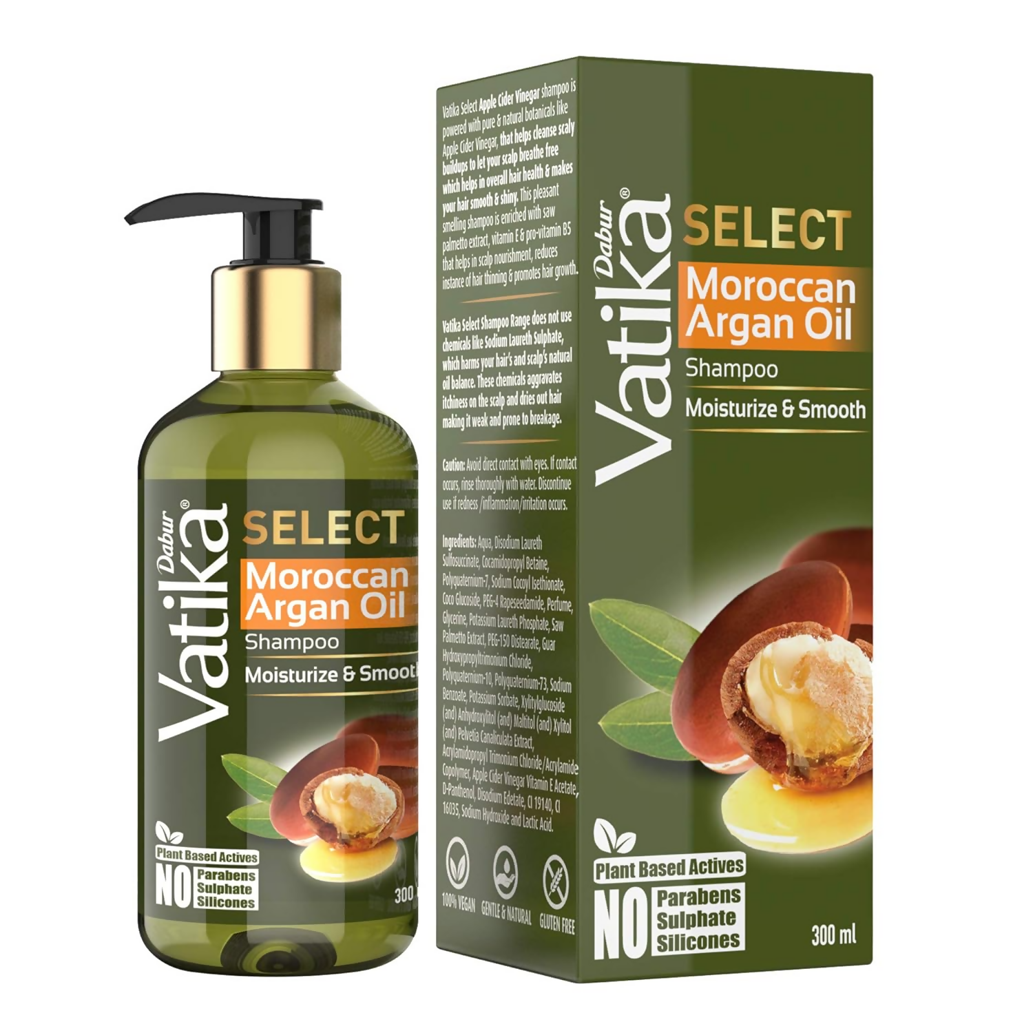 Dabur Vatika Select Moroccan Argan Oil Shampoo - Distacart