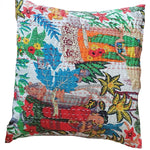 Thumbnail for The Decor Nook Off White Base With Kimono Girls Print Cushion Cover - Distacart