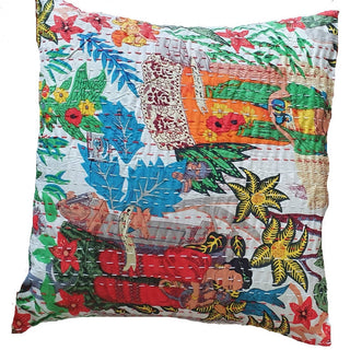 The Decor Nook Off White Base With Kimono Girls Print Cushion Cover - Distacart