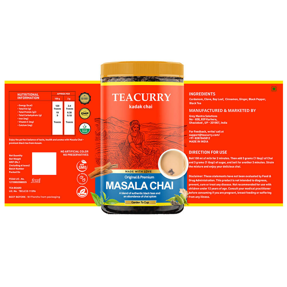 Teacurry Masala Chai Powder - Distacart