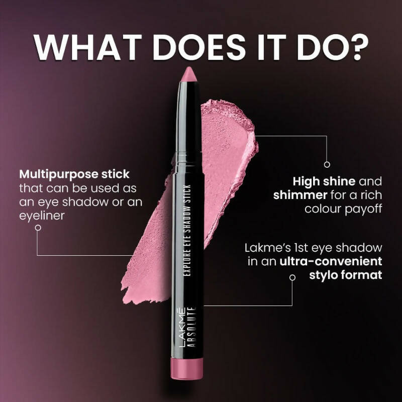 Lakme Absolute Explore Eye Shadow Stick - Blue Orchid - Distacart