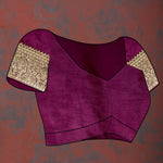 Thumbnail for Lorenvalley Fashion Wine Soft Silk Woven Design Gold Zari Weaving Saree - Distacart