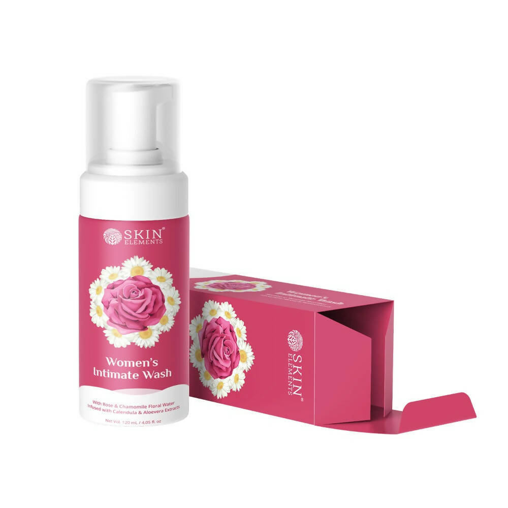 Skin Elements Women's Intimate Wash with Rose & Chamomile Floral Water - Distacart