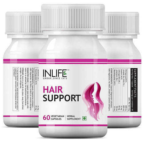 Inlife Hair Support Herbal Capsules - Distacart