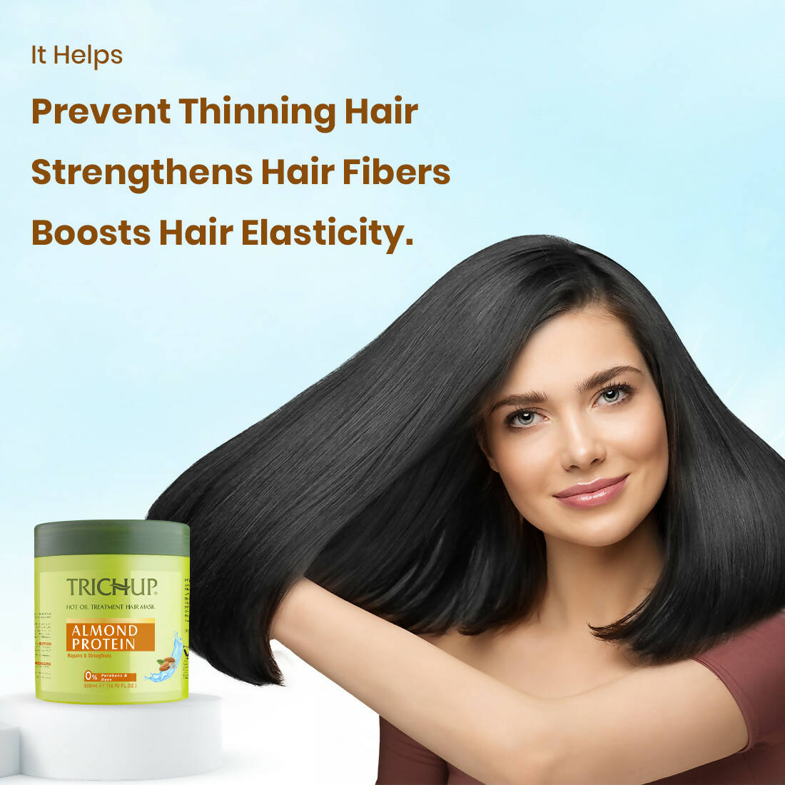 Trichup Almond Protein Hair Mask - Distacart